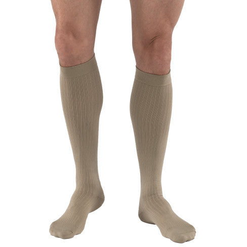 JOBST® Men's Dress 8-15 mmHg Knee High, Khaki