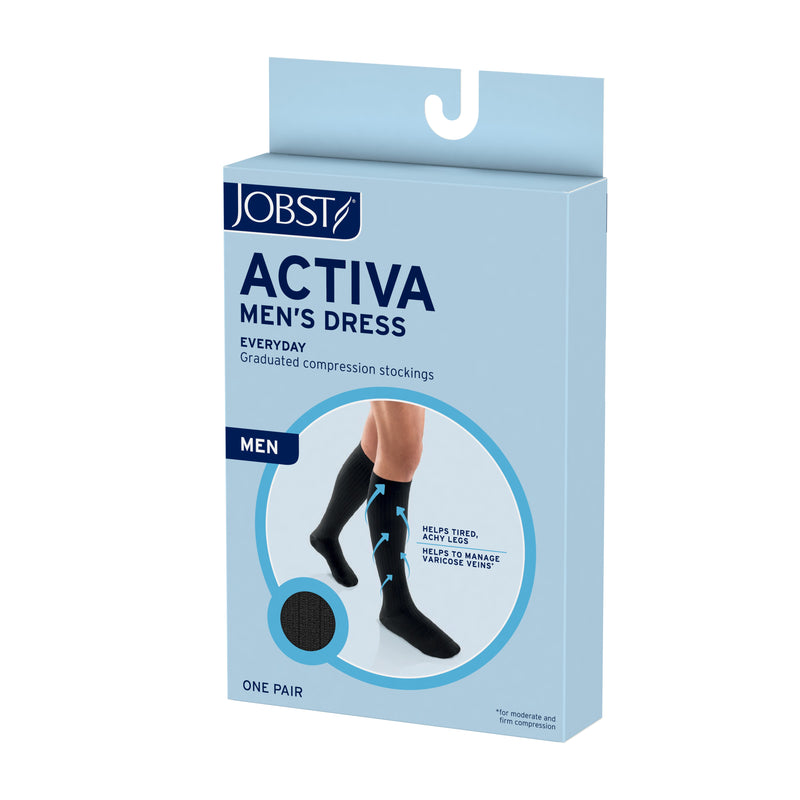 JOBST® ACTIVA Men's Dress Knee High 8-15 mmHg